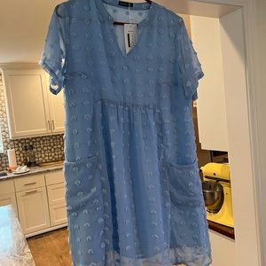 Boutique baby blue dress